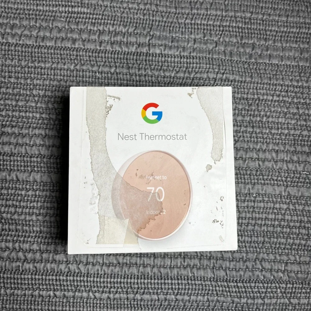 Google Nest Thermostat Smart WiFi Programmable Sand‎ G4CVZ No Bracket/Cover